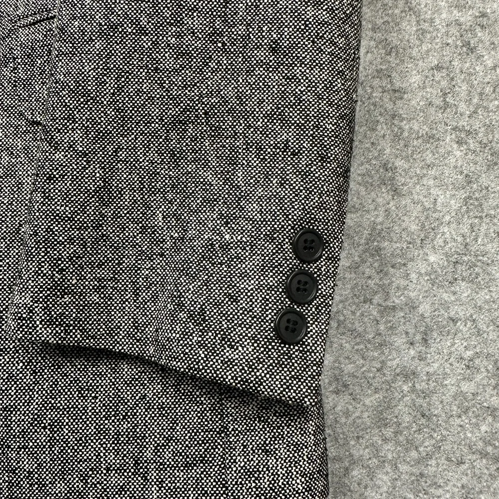Vintage Roberto Vasalli 100% Silk Tweed Sport Coat Mens R42 Gray Yugoslavia‎